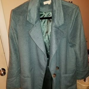 Baby blue trench coat